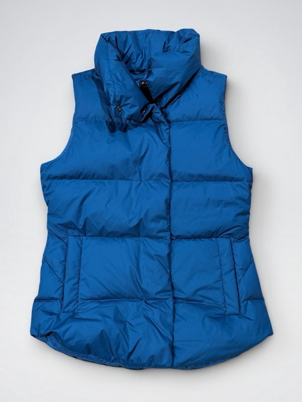 Athleta Blue Quilted Puffer Vest
